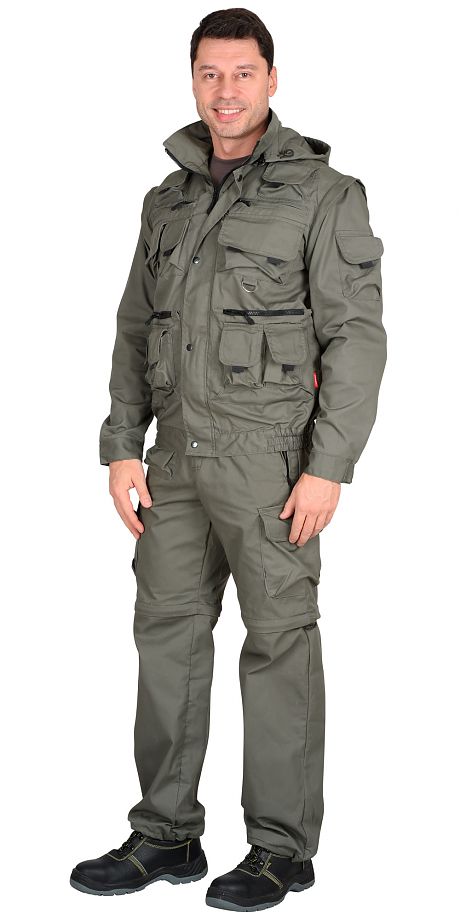 Костюм СИРИУС-Тигр куртка, брюки (тк. Rodos 245) Оливковый